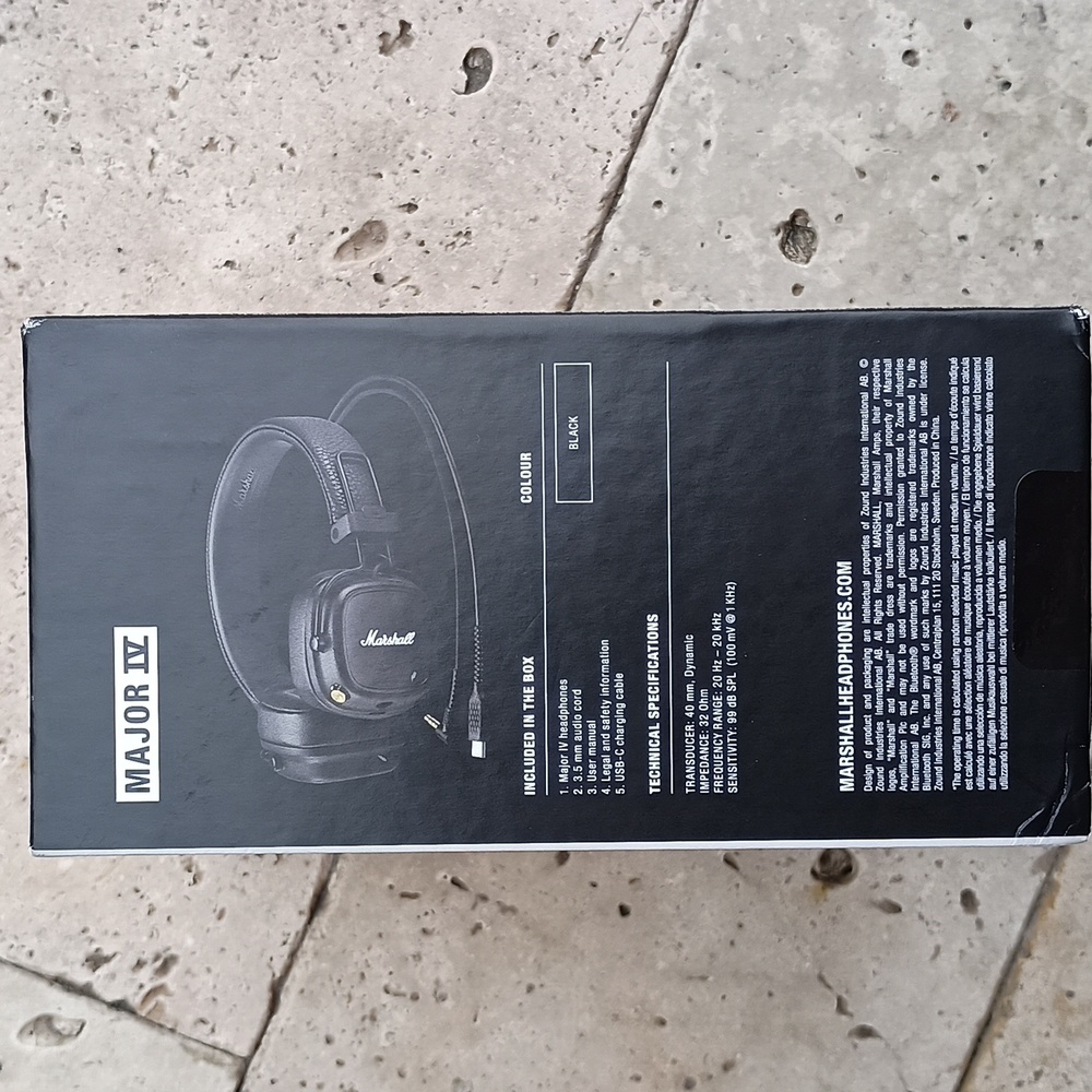 Marshall MAJOR IV Headphones, NEW - Picture 4 of 4